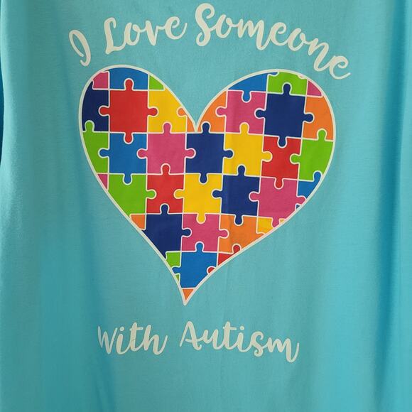"I Love Someone with Autism" Awareness T-Shirt - 2XL - Picture 3 of 12